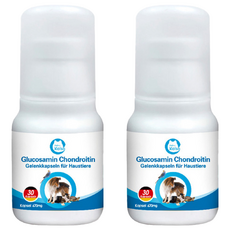 Kalso 科德司 寵物膠囊, 12合1 配方升級, 德國進口, 含硫酸軟骨素、葡萄糖胺, 強健骨骼, 全齡適用, 30顆, 2瓶