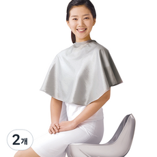 N/P 理髮披肩, 銀色, 2件