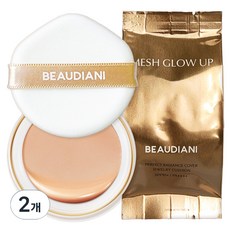 BEAUDIANI 網狀緊緻氣墊粉底補充蕊 12g, 2號 日常時尚遮瑕, 2個