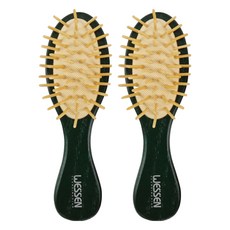 WESSEN 可愛迷你髮梳, 2個, 綠色