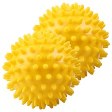 MEDIN&STORY 腳底按摩球 7.5cm, 2個, 黃色的