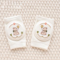 STARDOOR 嬰幼兒可愛刺繡網眼護膝 2入, 氣球熊, 1個