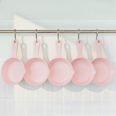 리빙메이트 국산 먹방 손잡이 앞접시, 5개, 앞접시 5p, 핑크