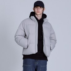 BASIC HOUSE 立領抽繩短版鴨絨外套 LYDJ8101