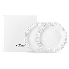 VBC CASA Incanto 巴洛克晚餐盤組 29cm VBCS005A, 白色, 1套