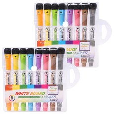 Gxin 磁吸式白板筆8色組, 混合色, 2套