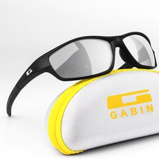 가빈 스타일호른 랩어라운드 스포츠 편광 선글라스 G108, C 3 블랙 + 실버미러 렌즈(선글라스), 1개