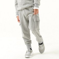 兒童口袋工裝束口褲