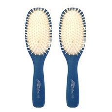웨신 이탈리아 타원 헤어브러쉬, 블루, 2개