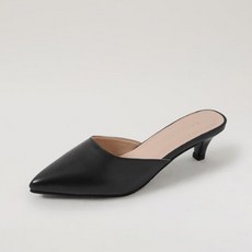 ChakanShoes 女款尖頭穆勒細跟鞋 MLLTT1b3030c2, 黑色, 245