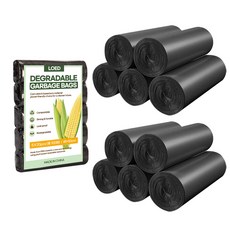 Loed 玉米澱粉廚餘袋 黑色 20入 x 5包, 2個, 10L