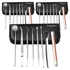 마하 수동식 의료용 치석제거기 8종 LED 세트, 3세트