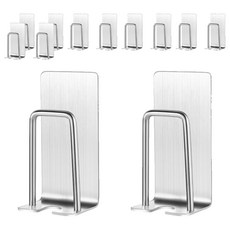 Winprice 不銹鋼衛生牙刷刷牙杯架B304, 12個, 銀