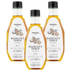 몽크슈 헤이즐넛향 시럽 위드 알룰로스, 530g, 3개