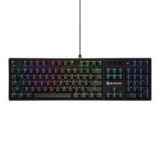 A4TECH 雙飛燕 bloodY 血手幽靈 2代光軸RGB機械鍵盤, B820R, 黑色, 光青軸