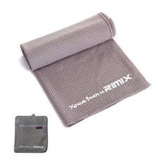 rimix 運動涼感毛巾 30 x 100 cm, 灰色, 1個