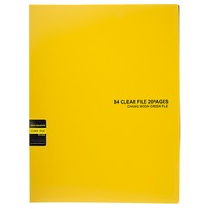 ECO Chungwoon 彩色收集透明文件夾 B4 20P, 隨機出貨, 1個