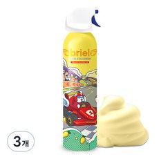 디보트브리엘 유아용 옐로우 레이싱카 버블 클렌저 누들타입 망고향, 200ml, 3개