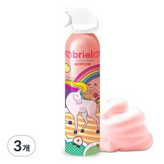 디보트브리엘 유아용 핑크 레인보우 버블 클렌저 누들타입 복숭아향, 200ml, 3개