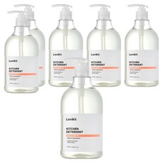 La vikit 西柚香型餐具洗滌劑, 6個, 750ml