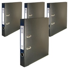 MiDAS HYUNPOONG LA 槓桿式素面活頁夾 5cm, 黑色, 4個