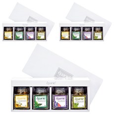 에빠니 유기농 미니4종 허브차 세트, 라벤더 + 캐모마일 + 페퍼민트 + 레몬그라스, 3세트