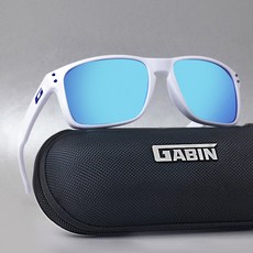 가빈 스타일호른 빅사이즈 편광 스포츠 선글라스 G30, C7 화이트 + 블루미러, 1개