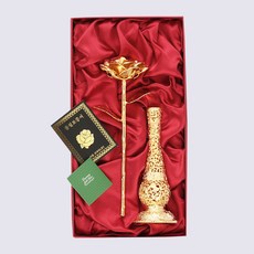 24k 鍍金玫瑰 + 花瓶套組 + 禮物盒, 混合色, 1個