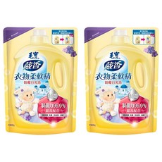 毛寶衣物柔軟精 防霉日光浴 補充包, 制菌力99.9%, 1.9kg, 2包
