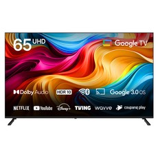 와사비망고 4K UHD 구글OS AI 스마트TV, 164cm(65인치), UGP652 와글와글플레이, 스탠드형, 고객직접설치