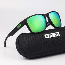 가빈 스타일호른 편광 선글라스 G109, C4 무광블랙+그린미러, 1개