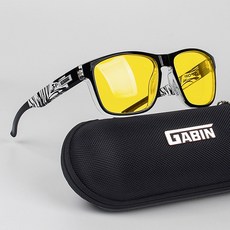 가빈 스타일호른 편광 선글라스 G109, C97-2 투명블랙 야간렌즈, 1개