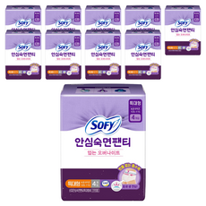 쏘피 안심숙면팬티 입는 오버나이트, 특대형, 4개입, 10개
