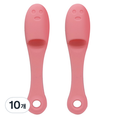 The Happy& 矽膠手指黑頭清潔刷, 粉紅色, 10個