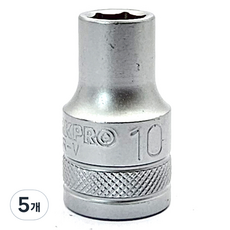WORKPRO 短套筒 1/2" x 10mm WP274091, 5個