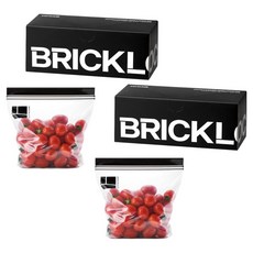 BRICKGLO Bric Lock 加厚站立式雙層冷藏冷凍兩用夾鏈袋, 中(M), 2個, 60入
