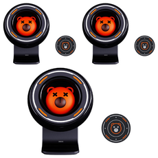 어반카 트레블 대시보드 송풍구 차량 휴대폰거치대, 3개, 불곰