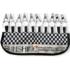 Select To You 帽子收納整理10夾式掛架, 米色, 1個