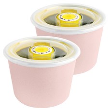 헨느 엠모드 그레이스 원형찬통 소 핑크, 2개, 단품