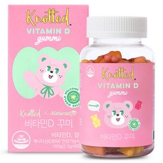 Knotted 維他命D軟糖 蘋果&檸檬口味, 150g, 1罐