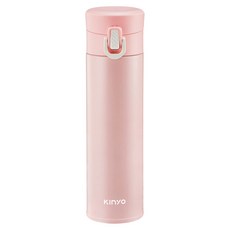 Kinyo 304不鏽鋼超輕量彈蓋保溫杯 KIM-30, 粉色, 300ml, 1個