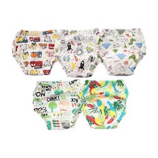 A love 6層一體學習褲 Set 5件 棉質防水訓練褲, A款 多色, 1組