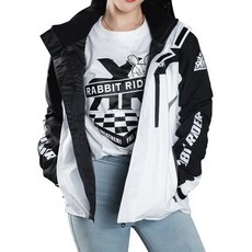 RXR RABBIT RIDER 兔騎士 標準版 XL 騎士防摔衣 機車外套, 黑色 + 白色