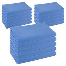 World Clean 無縫線厚實抹布 藍色, 15個