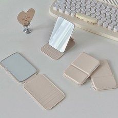 摺疊化妝鏡 10.5 x 7cm 小巧款 3個, 奶油白