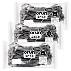 orUn Pori 指尖PU塗層手套 L, 灰色, 30個