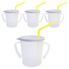 아가프라 유아용 뉴 매직 빨대컵, 300ml, 4개, 민트