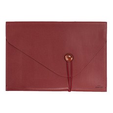 위니즈 빈티지 버튼 노트북 가죽파우치 WZFLP, 레드(WZFLP1004-R14), 1개