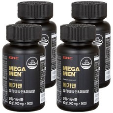 GNCMEGAMEN 멀티비타민 미네랄, 90정, 4개