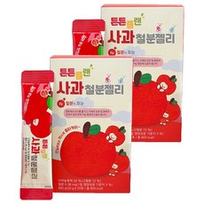 Aramfarm 孩童鐵質補充果凍條 蘋果口味 20條入, 400g, 2盒